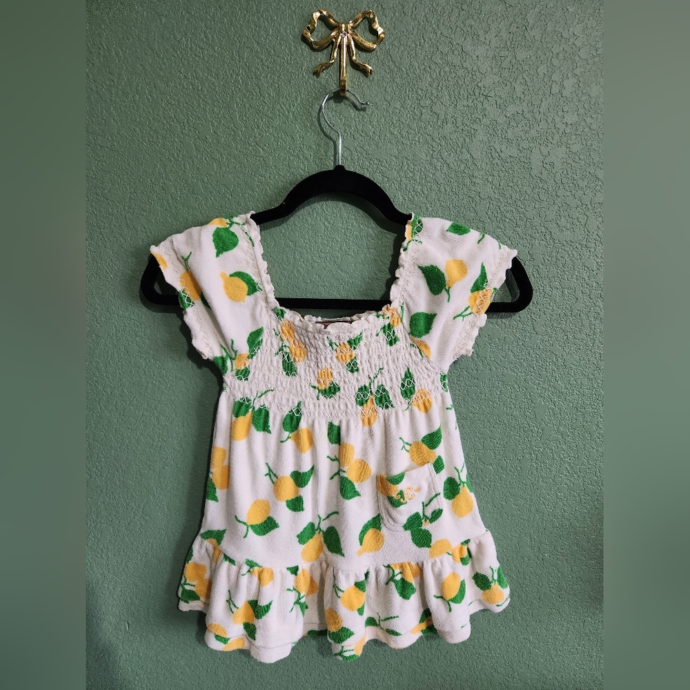 Juicy Couture Toddler Girls Lemon Terry Cloth Dress